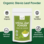 Hennaco plant based zero calorie sweetener packaging showing organic raw ingredients list