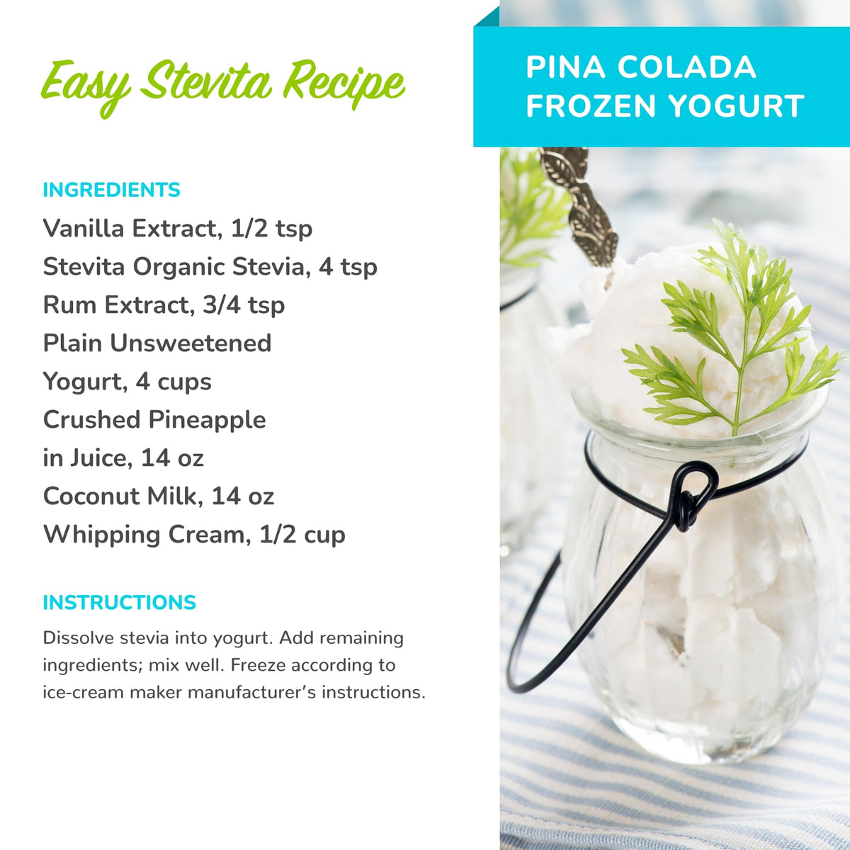 Side view of Stevita naturals organic stevia sixteen ounce jar showcasing gluten free certifications