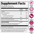 Sixty count focus and energy support daily mushroom chewable supplements