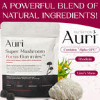 Authentic Auri Nutrition nootropic blend gummies for stress and cortisol balance