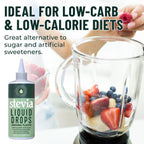 NatriSweet 8 ounce liquid stevia natural sugar substitute bottle showcasing its pure concentrated formula.