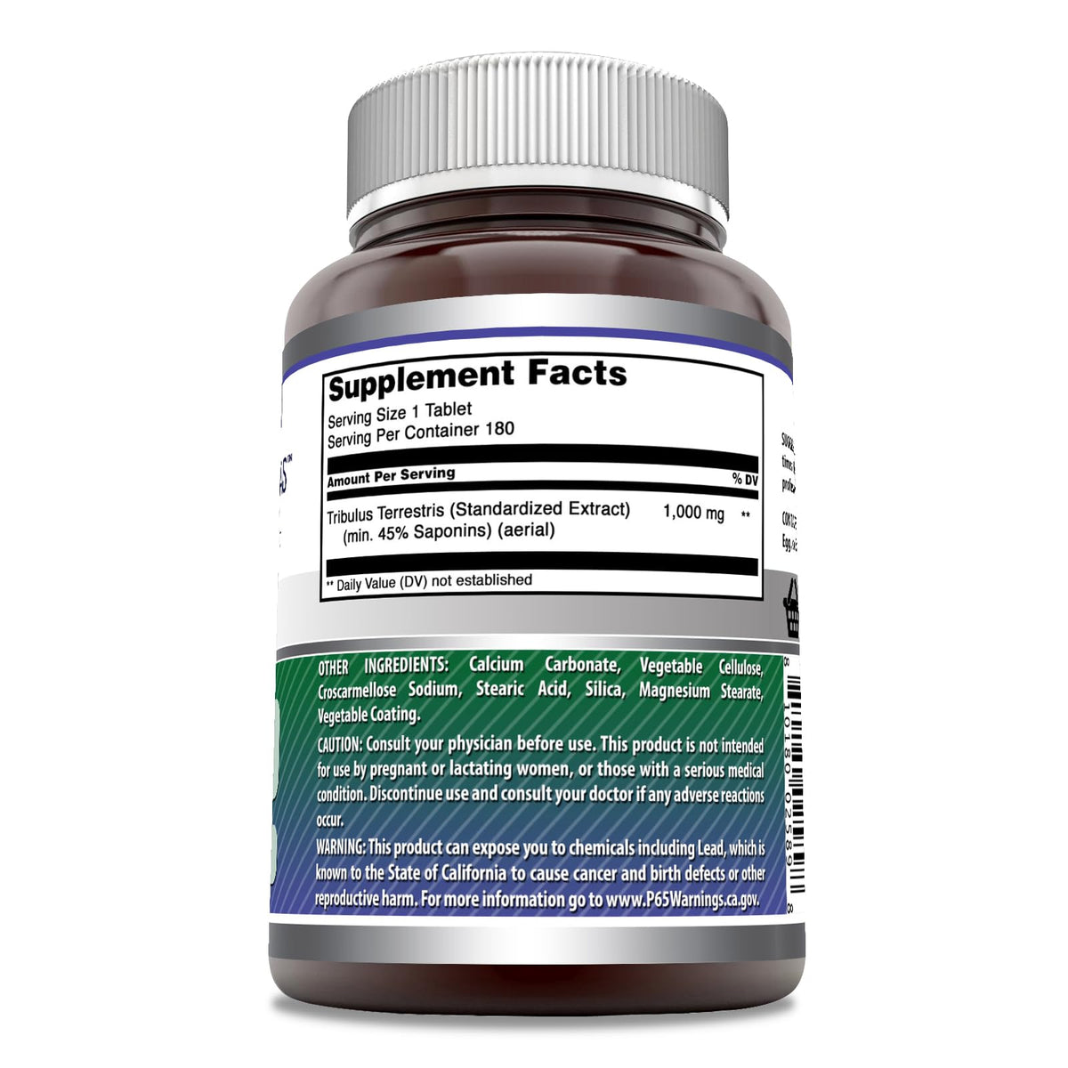 Amazing Nutrition Tribulus 180 Tablets supplement bottle
