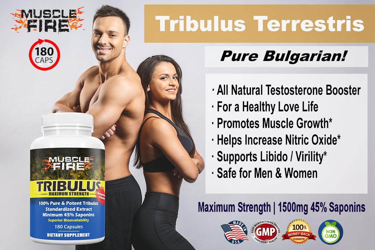 Herbal Nutrition Tribulus 180 capsules supplement bottle label