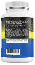 High potency Bulgarian Tribulus 180 count dietary supplement bottle