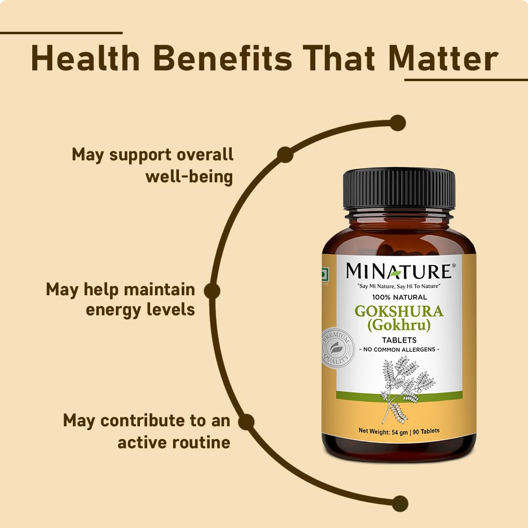 Back label of Minature Gokshura supplement showing ingredients