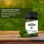 Organic Spree Neem Dietary Supplement Label Details