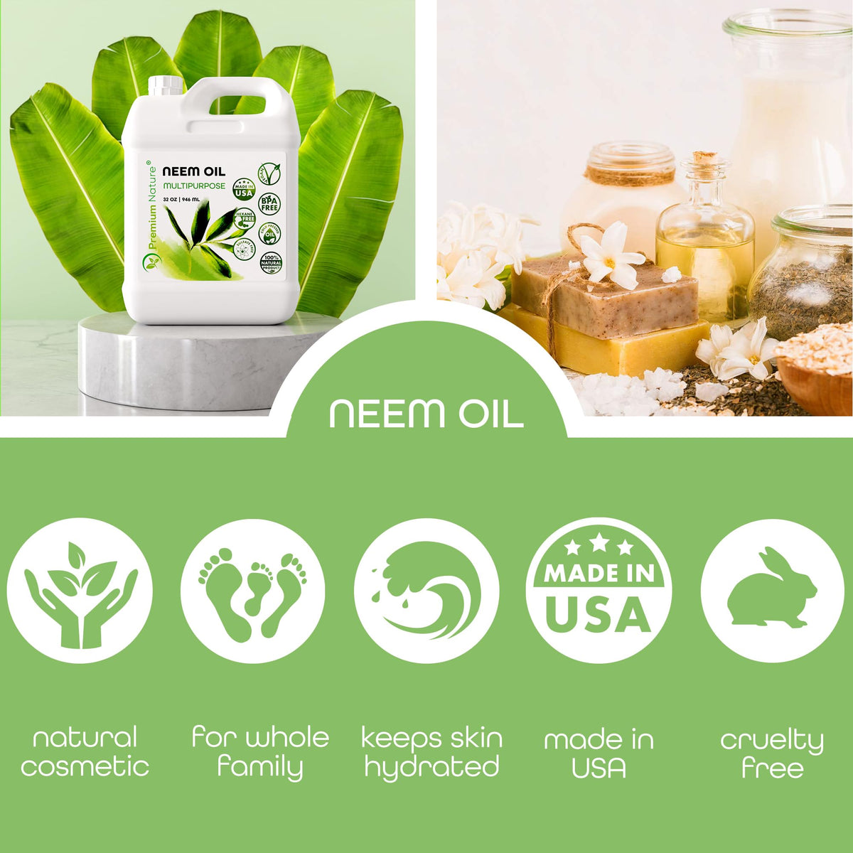 Premium Nature Organic Neem Oil pure and natural texture