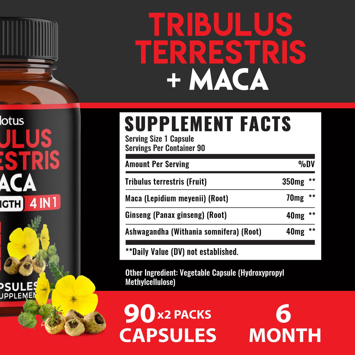 Zolotus premium herbal complex capsules packaging details