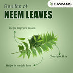 Heawans Naturally Grown Dried Whole Neem Leaves texture and natural color