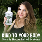 Authentic USA imported Healing Noni liquid wellness shot bottle for digestive health benefits