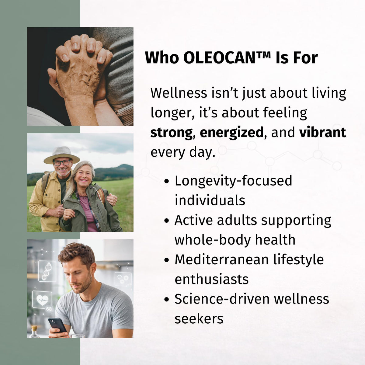Close-up view of OZOVITA Oleocan joint and inflammation support dietary supplement bottle