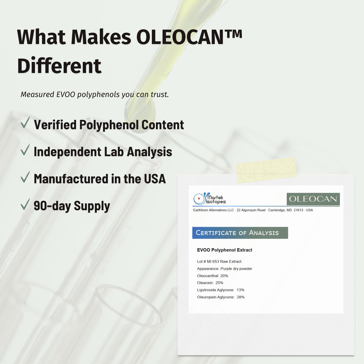 OZOVITA Oleocan authentic USA imported olive oil extract capsules packaging details