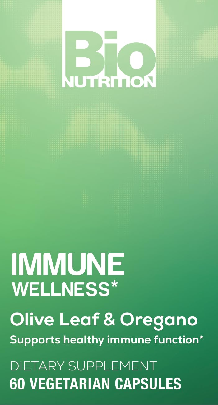 Bio Nutrition wellness supplement bottle with clear text indicating gluten free profile