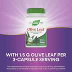 Nature's Way Olive Leaf dietary supplement bottle ingredients