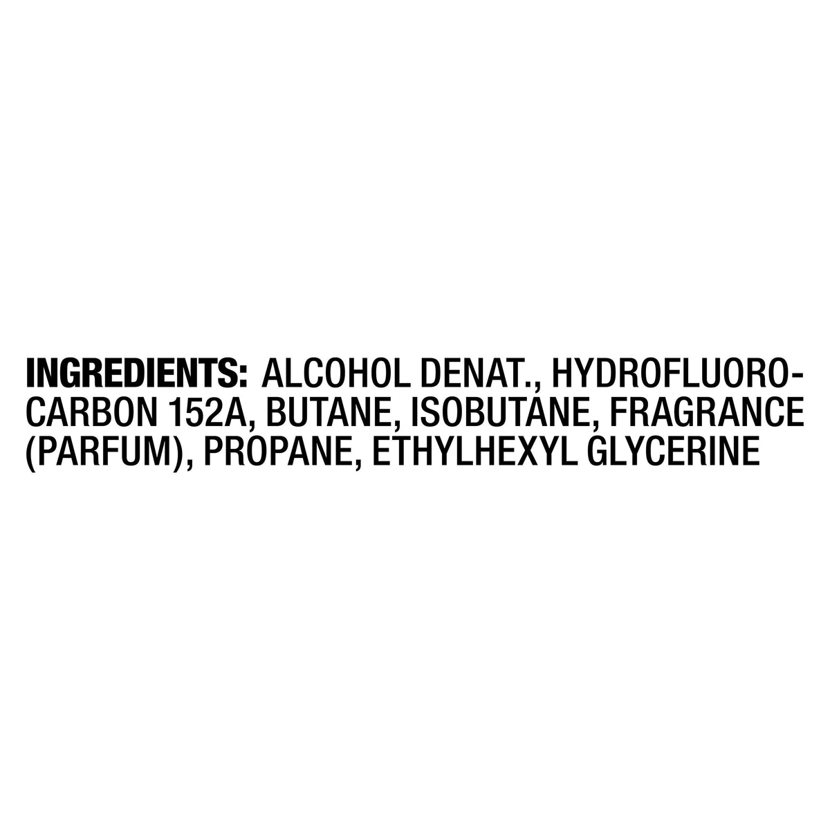Back of the Axe Anarchy body spray bottle detailing the premium fragrance notes of pomegranate and sandalwood.