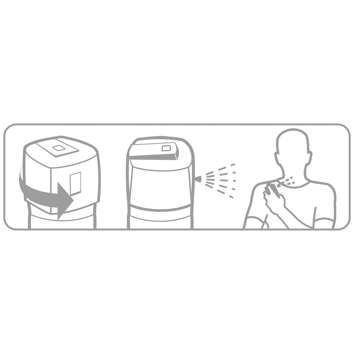 Travel size four ounce Axe Anarchy deodorant cans highlighting its compact and portable design.