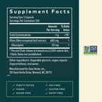 Gaia Herbs Olive Leaf supplement label details