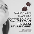 AZO Cranberry Urinary Tract Health supplement gummy texture