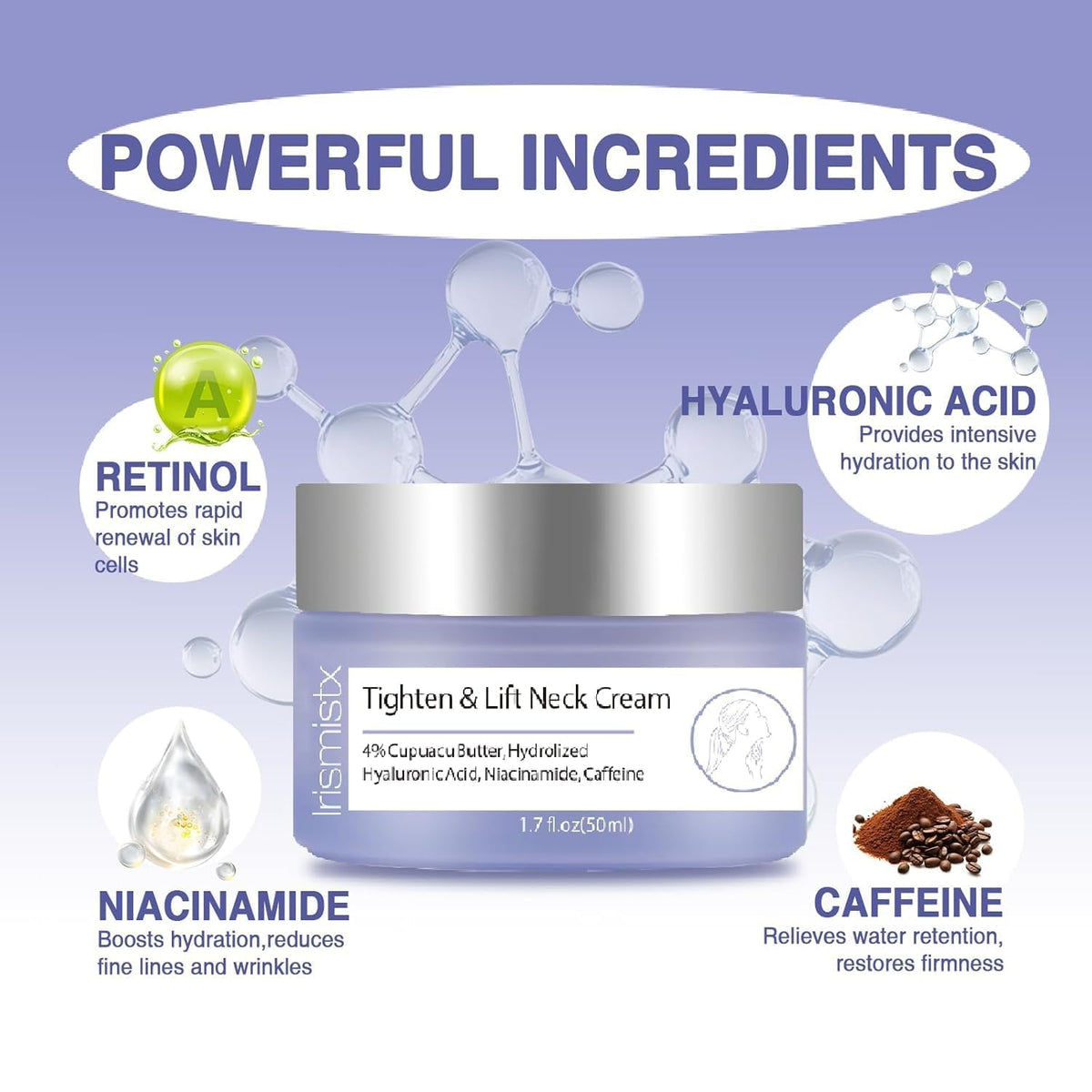 StriVectin lift and firm wrinkle reduction cream jar on a plain background.