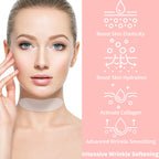 Reusable anti-aging silicone pads for neck lines
