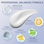 Side view of Snfajohe anti aging face moisturizer bottle