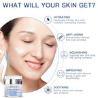 Texture shot of Snfajohe retinol and collagen firming cream