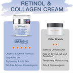 Application of Snfajohe face lift cream on neck and jawline