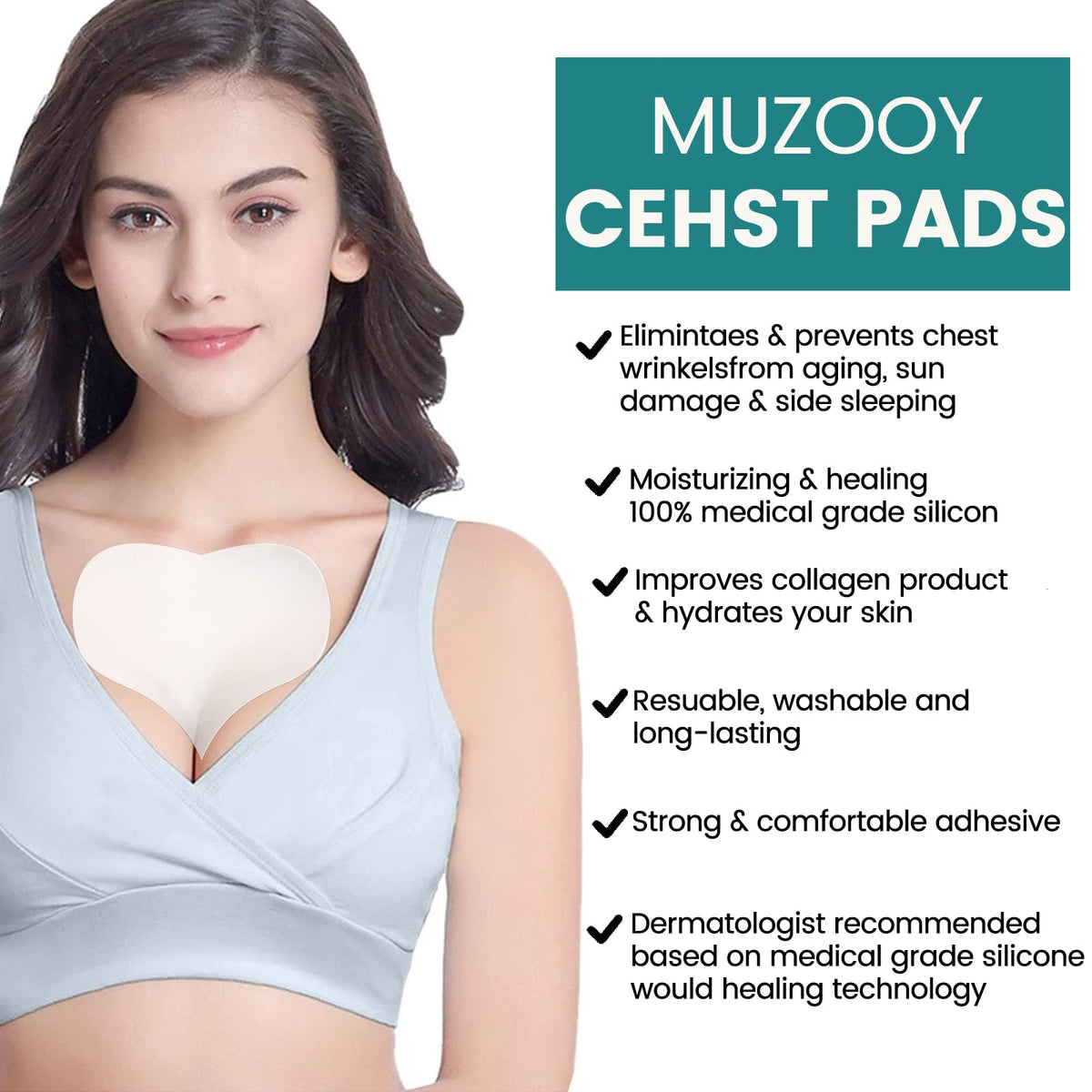 Muzooy décolleté wrinkle remover treatment pack details