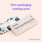 Silicone pads for smoothing crepey neck skin