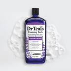 Dr Teal's vegan and paraben free lavender foaming bath multi pack setup
