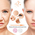 User applying silicone patch for smooth skin hydration