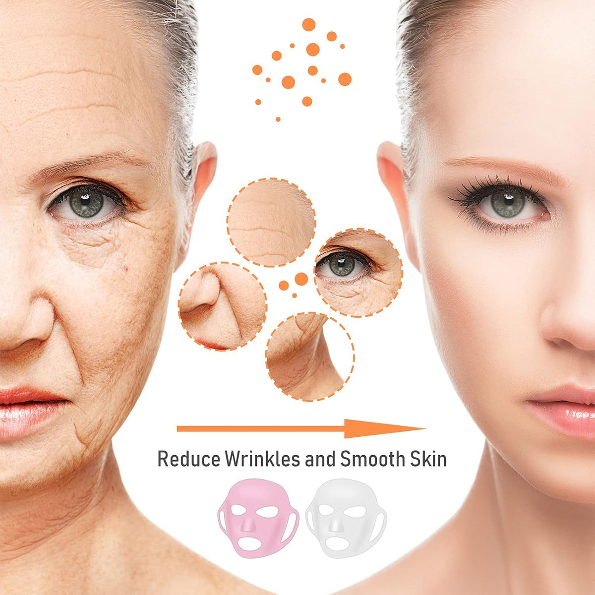 User applying silicone patch for smooth skin hydration