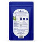 Dr Teal's magnesium sulfate bath soak with hemp seed oil back panel showing instructions