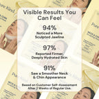 Side profile view of V line lifting mask effect