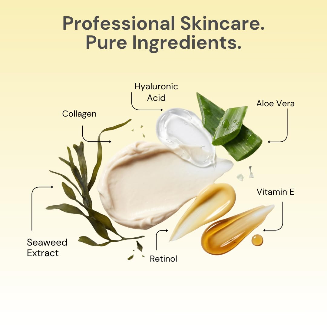 Benefits of retinol and hyaluronic acid in skincare mask