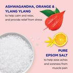 Dr Teal's pure epsom salt bubble bath with orange and ylang ylang