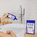 Full presentation of the Dr Teal's magnesium sulfate soak and bubble bath set