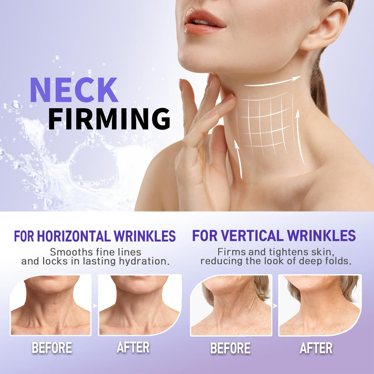 Texture of Ashania peptide and adenosine neck firming cream.