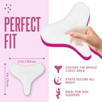 Side sleeping chest wrinkle prevention pads for women