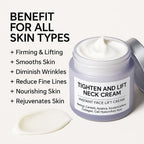 Amzeye Neck Cream application on neck and decollete