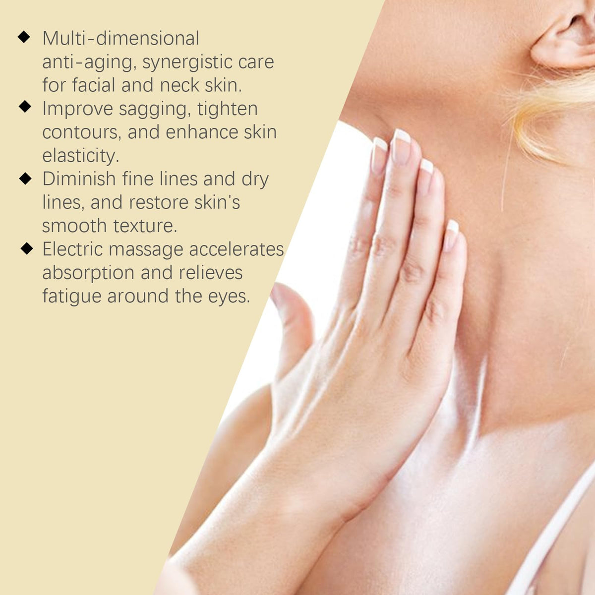 Collagen and peptide enriched cream tubes for anti aging