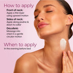 Side profile of Dekliderm neck cream 50ml bottle