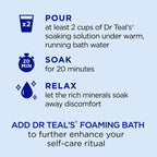 Dr. Teal's pure magnesium sulfate flakes with milk protein for moisturizing body soaks
