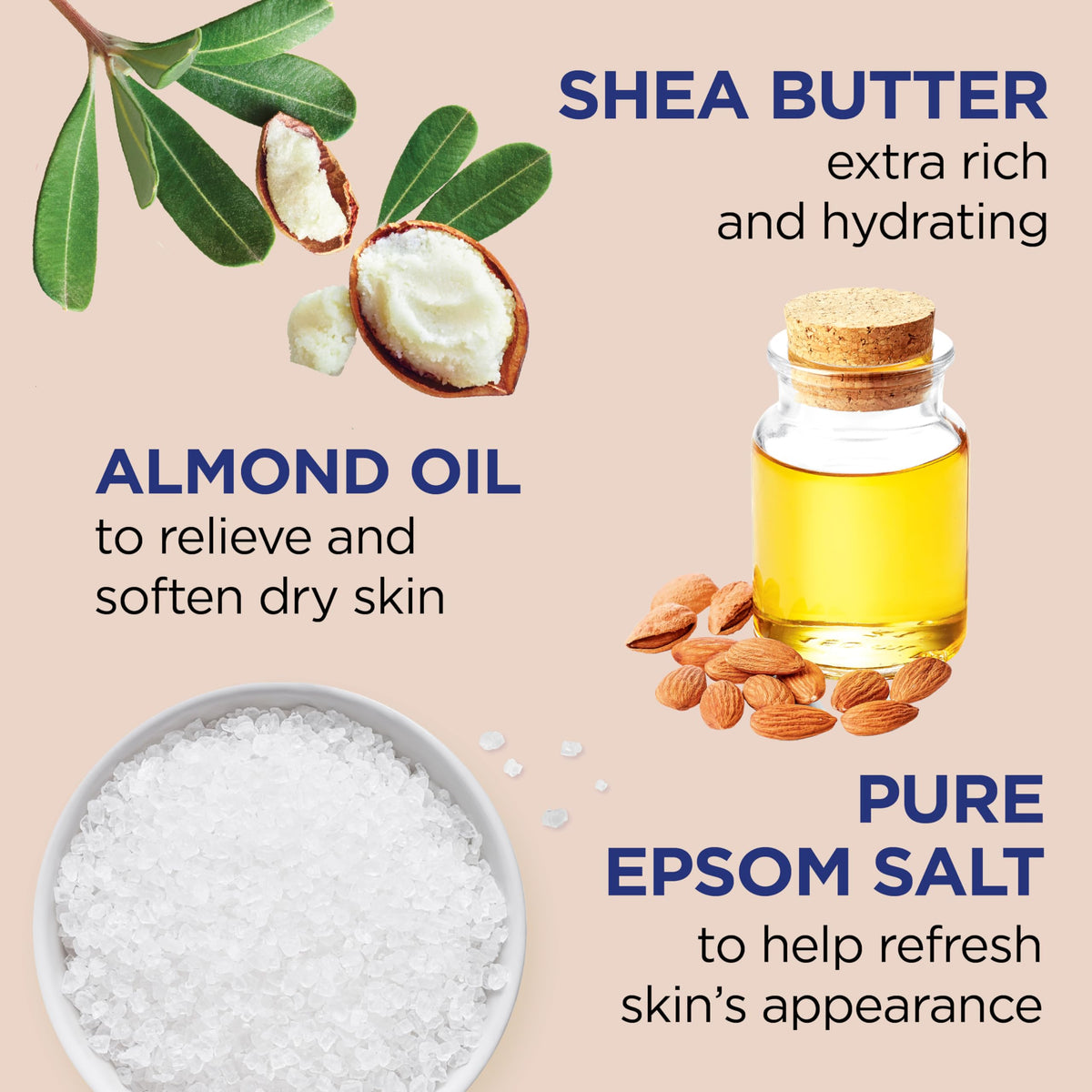 Dr Teal's Epsom salt bubble bath pack of four bottles for dry skin hydration