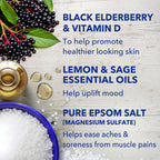 Natural lemon and sage essential oil infused Epsom salt by Dr Teal's