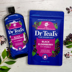 Vegan and paraben free certified seal on Dr Teal's packaging