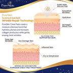 4 pack of medical grade silicone chest wrinkle pads in box