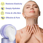 Zixaok neck cream packaging showing hyaluronic acid benefits
