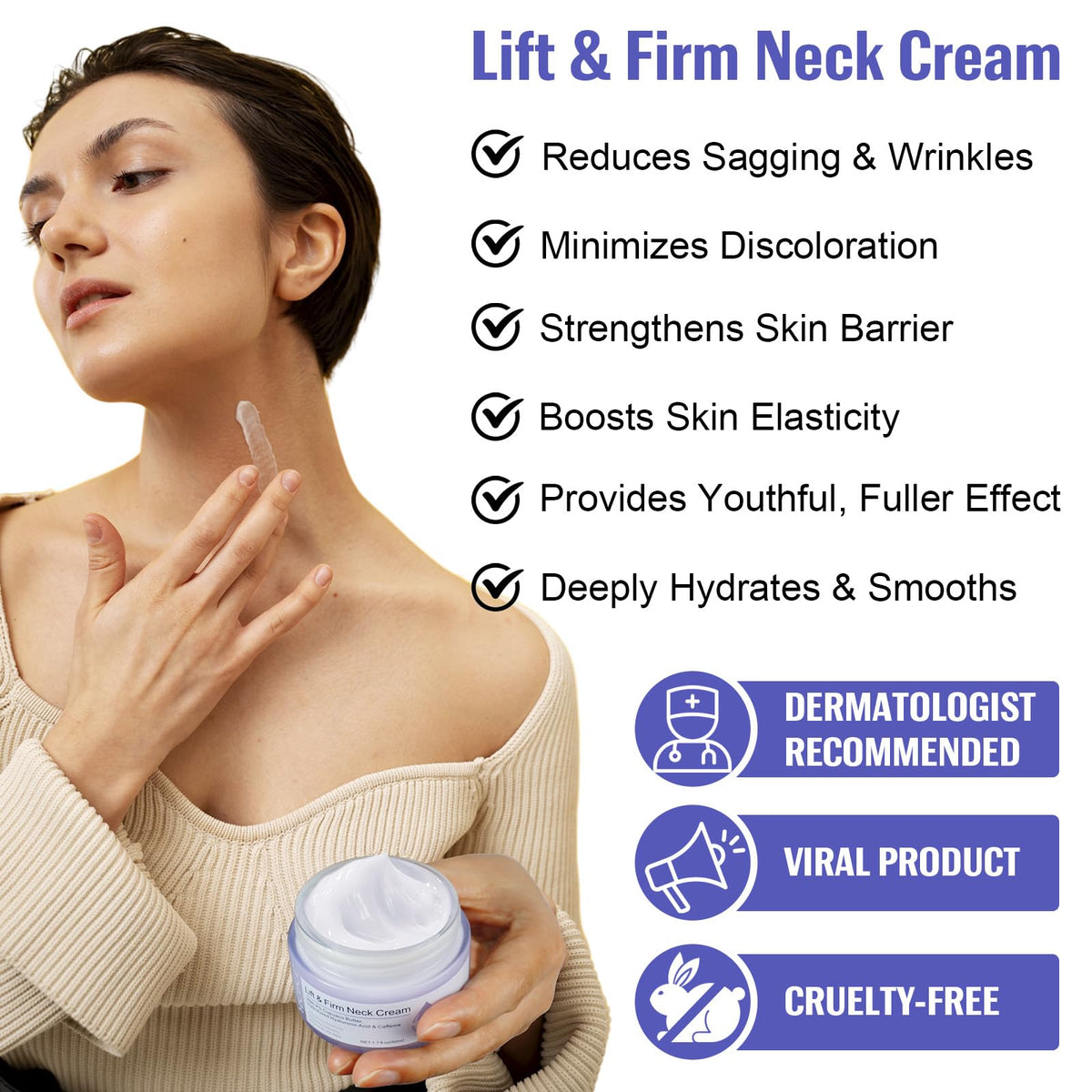 Texture demonstration of Zixaok firming cream