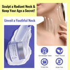 Application demonstration of Zixaok lifting cream on neck